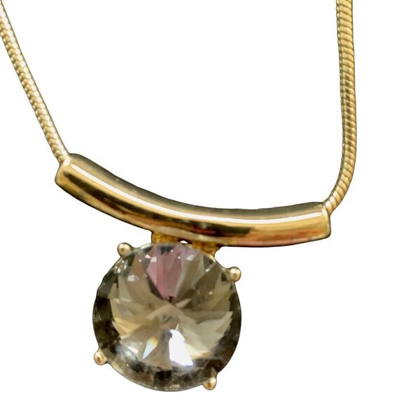 Kenneth Cole gold and stone pendant necklace - Picture 4 of 8